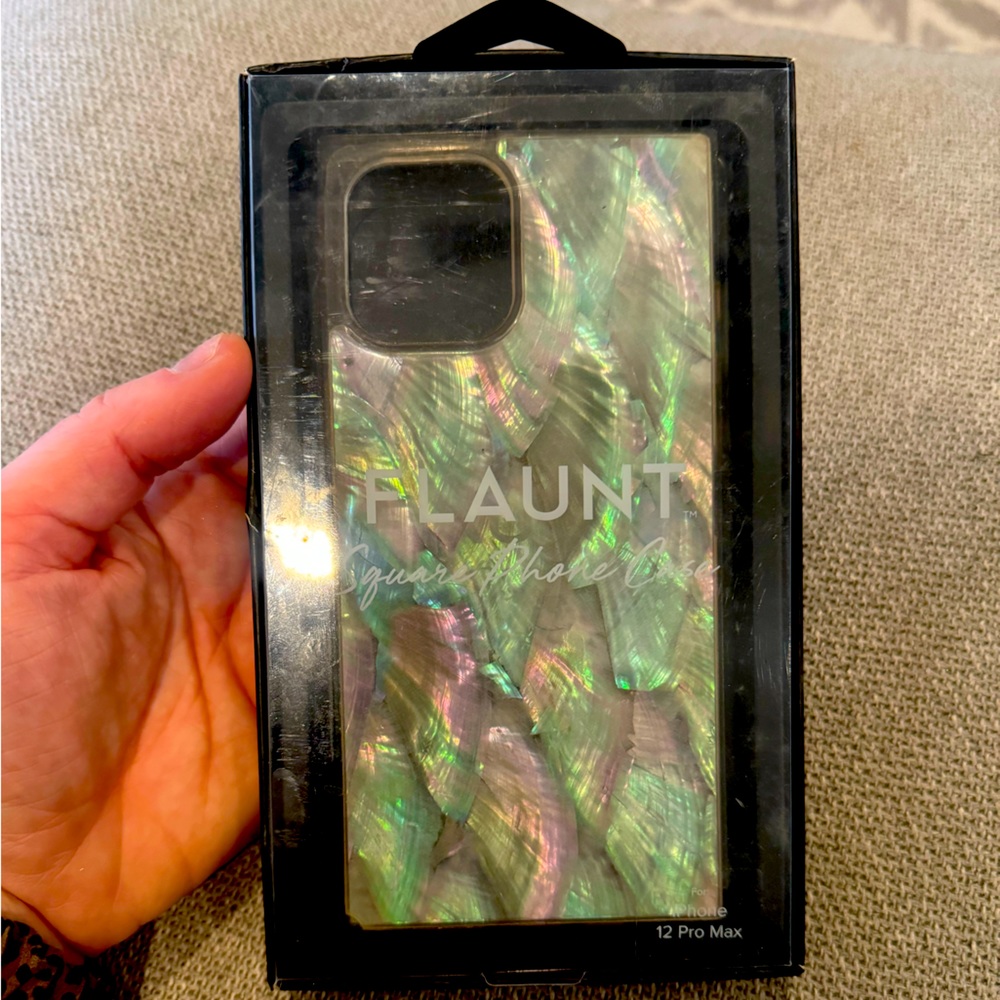 Flaunt iPhone 12 Pro Max case square opal